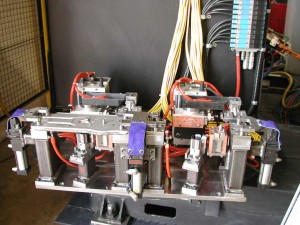 Resistance Welding - Automatic Fixture, mounted on turntable, and using remote I/O valve pack